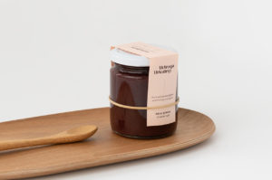 Urteaga-Urkulegi marmeladen etiketa ekologiko eta minimalista