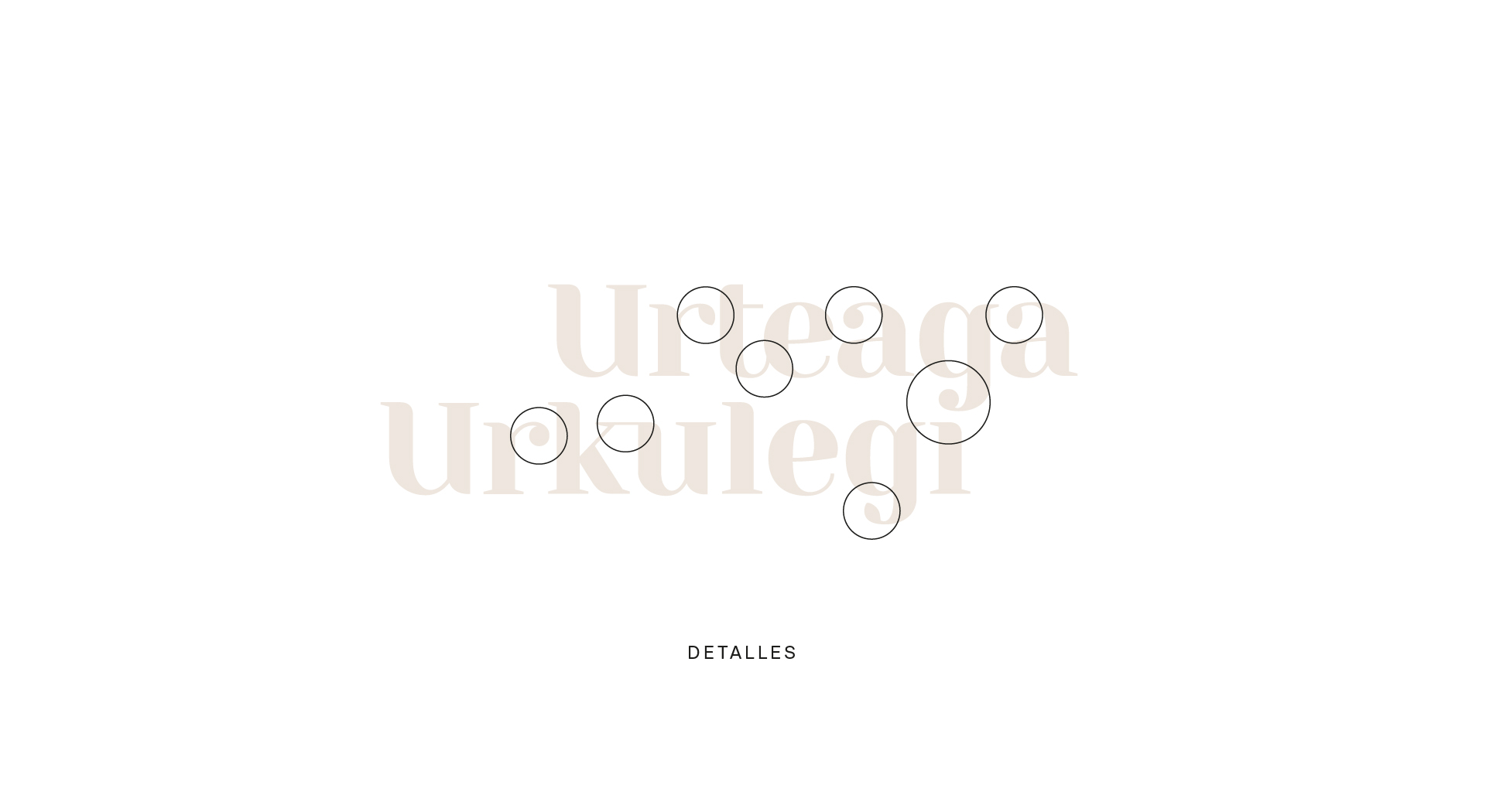 Detalles del logotipo Urteaga-Urkulegi