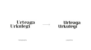 Urteaga-Urkulegi tipografía vs logotipo